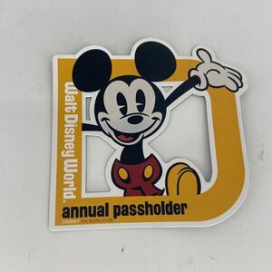 Disney World Annual Passholder Mickey Mouse Car Magnet NEW